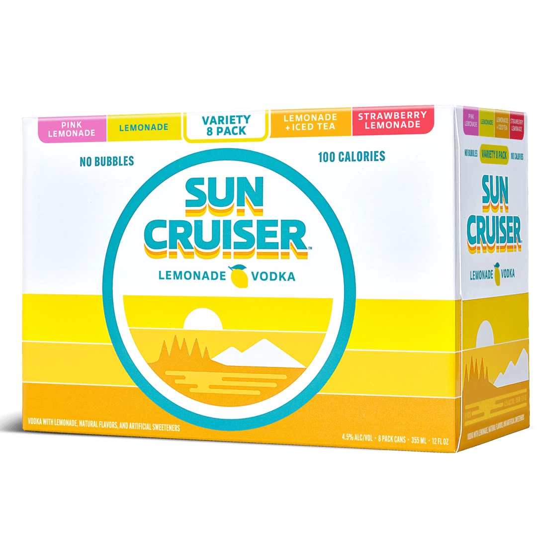Sun Cruiser Lemonade Variety Pack with Classic Lemonade, Pink Lemonade, Strawberry Lemonade and Lemonade Iced Tea