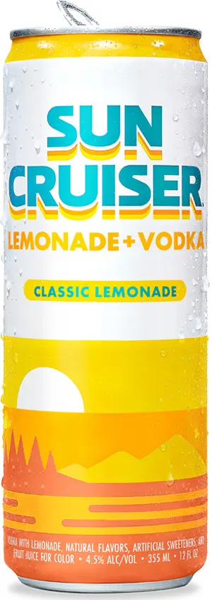 Can of Sun Cruiser Classic Lemonade Vodka